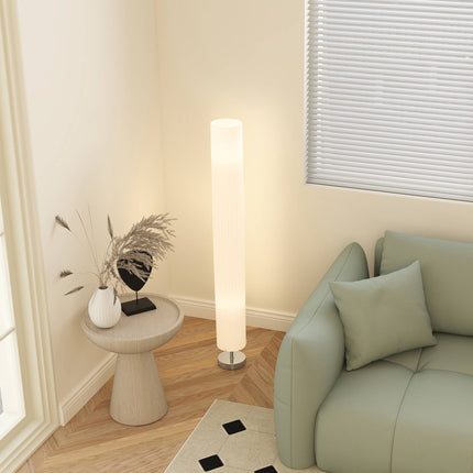 Stojací lampa, nerezová ocel, patice E27, 120 cm