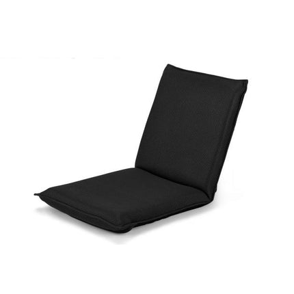 Podlahová pohovka, polstrovaná podlahová židle, polohovatelné herní křeslo, černá