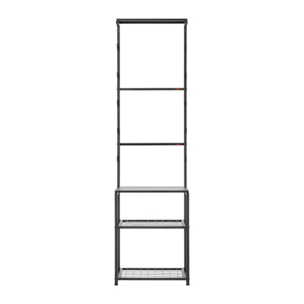 Floor Standing Gun Rack, Holds 5 Rifles, Steel Shelf