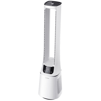 Podlahový ventilátor 2 v 1 s čističkou vzduchu, bílý