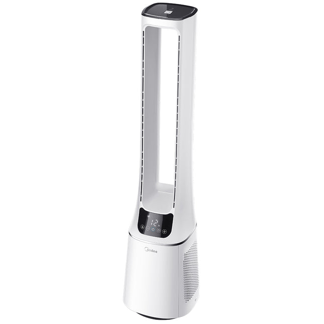 Podlahový ventilátor 2 v 1 s čističkou vzduchu, bílý