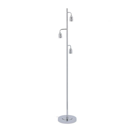 Stojací lampa stříbrná