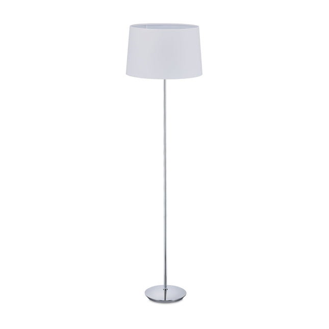 Stojací lampa s textilním stínidlem
