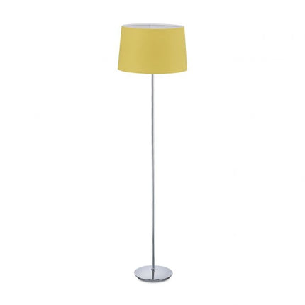 Stojací lampa s textilním stínidlem