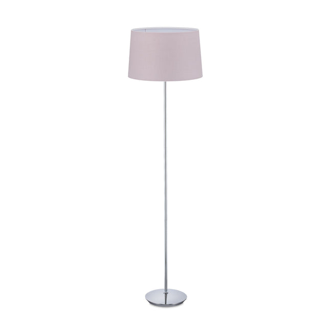 Stojací lampa s textilním stínidlem