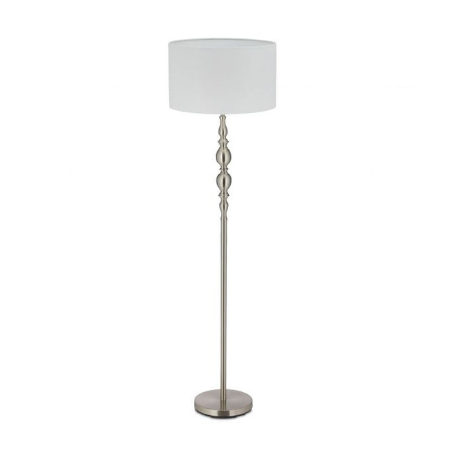 Stojací lampa s textilním stínidlem