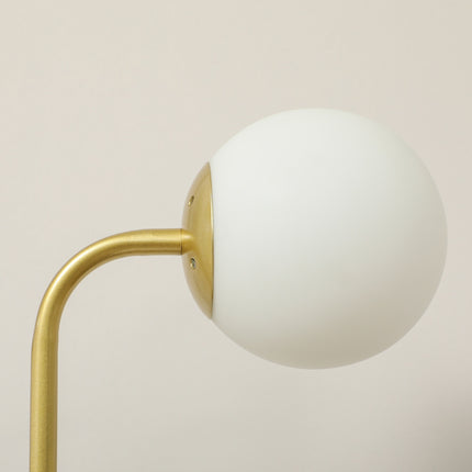 Stojací lampa s otočnými stínidly - 120W, zlatá, 1.65m