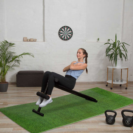 Floor protection mat with motif in set of 8