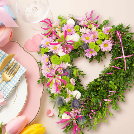 Blumenschaum Herz 2er Set