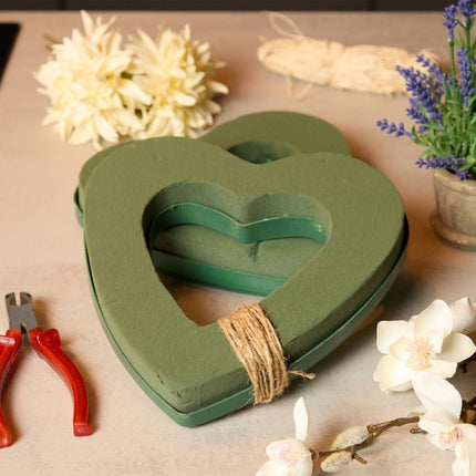 Blumenschaum Herz 2er Set