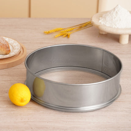 Flour Sieve, 12-Mesh 304 Stainless Steel, 12.6-Inch