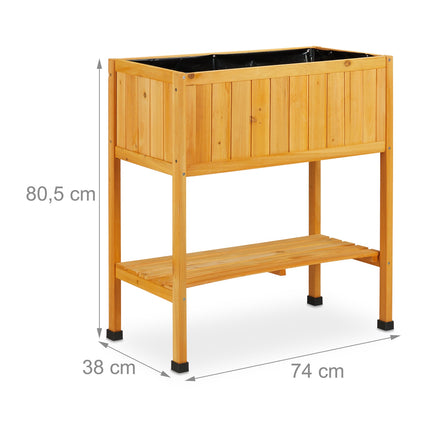 Truhlík na dřevěných nohách