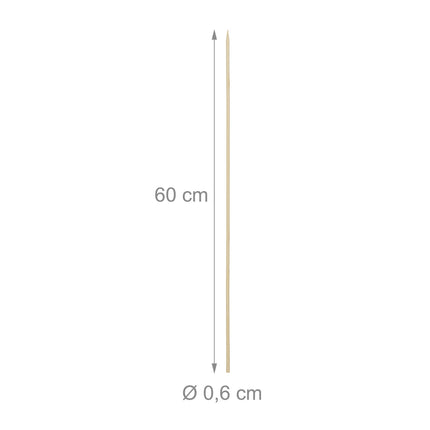 Tyčky k rostlinám 60 cm, balení 50 ks