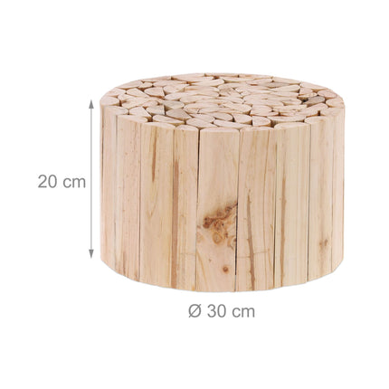 Stolička pod květiny v přírodním designu