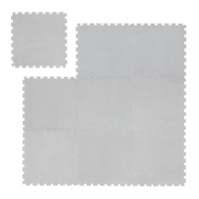 Plyšová puzzle podložka, sada 9 ks