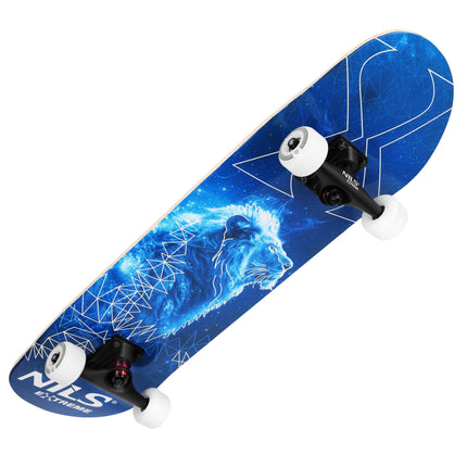 Fluorescenční skateboard se svítícími kolečky, 9vrstvá deska