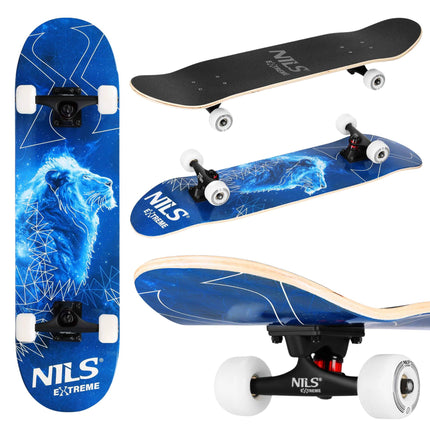 Fluorescenční skateboard se svítícími kolečky, 9vrstvá deska