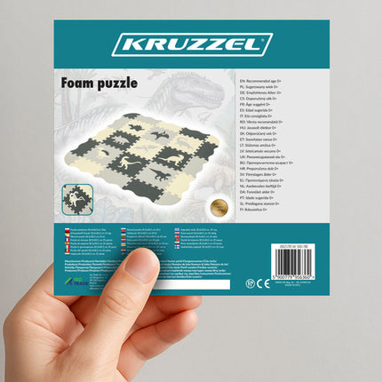 Pěnová puzzle podložka, 30.5x30.5cm, 35 ks, EVA pěna