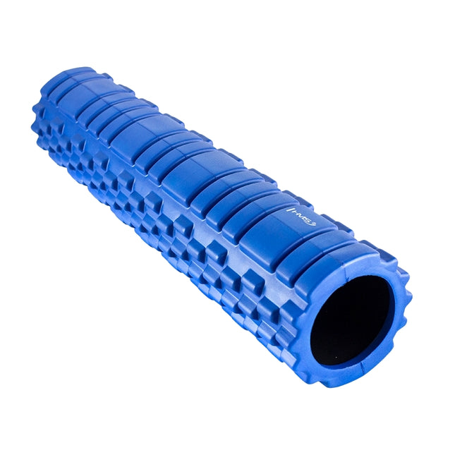 Foamroller, blauw, 61 cm, fitnessapparaat met hoge dichtheid