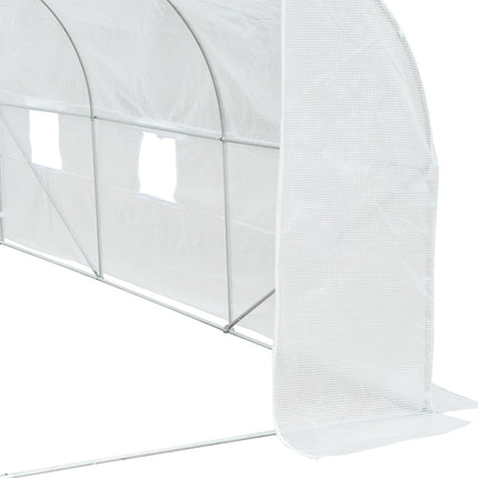Skleník 3.5x3x3m, UV ochrana, odolný proti větru, kovová konstrukce