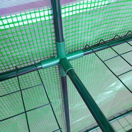 Skleník s UV ochranou, ocelový rám, 200x100x215 cm