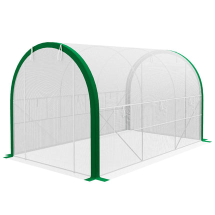 Tunelový fóliovník z pozinkované oceli, 3.58 x 2.1 m, s rolovacími dveřmi