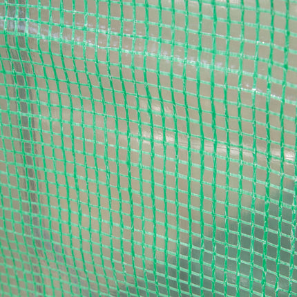 Skleník 300x100x200 cm, PE plast, ocelový rám, 4 okna