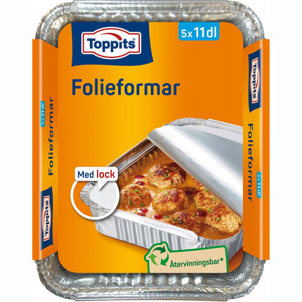 Hliníkové formy s víčkem 11dl, 14 ks DFP