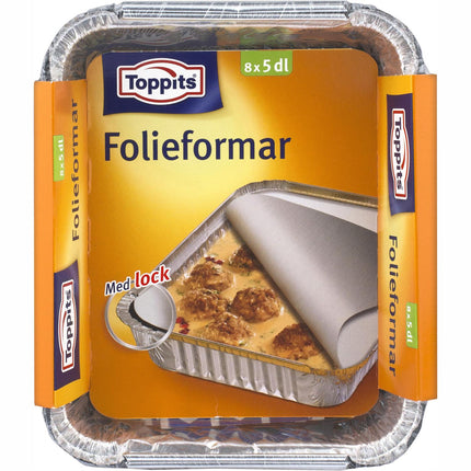 Hliníkové formy s víčkem 5dl, 12 ks DFP