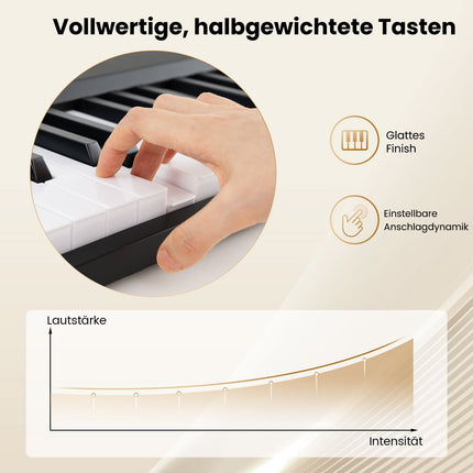 Skládací keyboard s 88 klávesami, duální režim a výuka