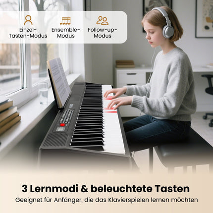 Skládací keyboard s 88 klávesami, duální režim a výuka