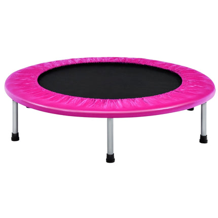 Skládací růžová trampolína 97 cm pro děti, nosnost 150 kg