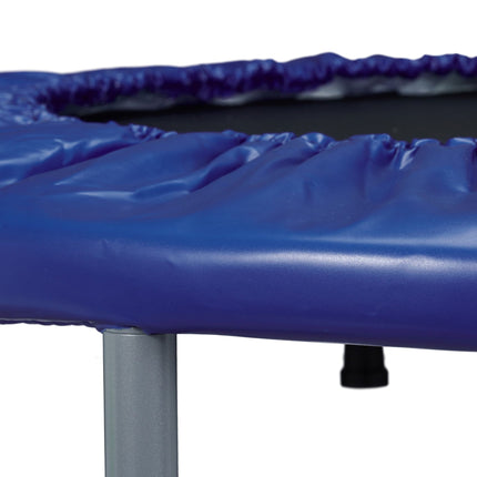 Skládací fitness trampolína, modro-černá, pokojová trampolína na cvičení