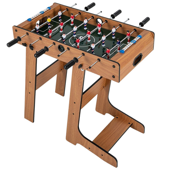 Skládací stolní fotbal s ergonomickými madly, 33x36x109 cm