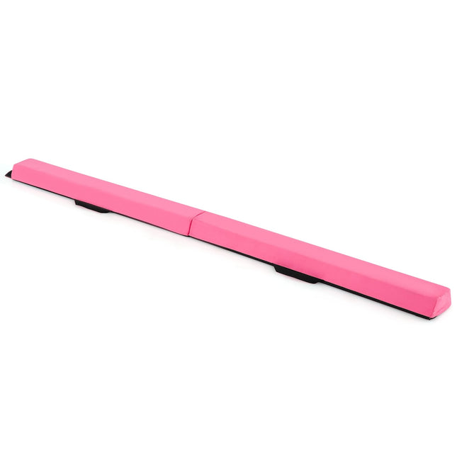 Opvouwbare gymnastiekbalk, 210 cm, roze, antislip