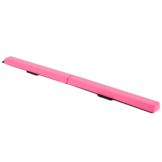 Opvouwbare gymnastiekbalk, 210 cm, roze, antislip
