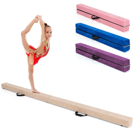 Skládací gymnastická kladina, 210cm, povrch imitace semiše