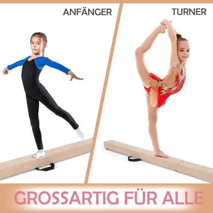 Skládací gymnastická kladina, 210cm, povrch imitace semiše