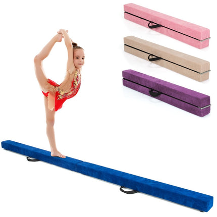 Skládací gymnastická kladina, 210cm, povrch imitace semiše
