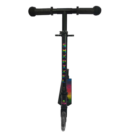 Skládací koloběžka, svítící kolečka 120mm, nastavitelná výška