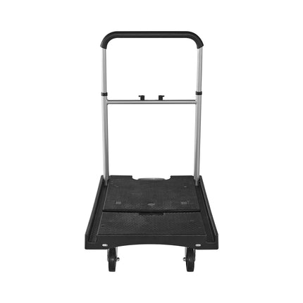 Foldable Platform Cart, 330 lb, Swivel Wheels, Adjustable Handle