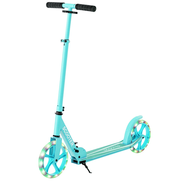 Klapproller mit 110 kg Tragkraft, verstellbaren LED-Rädern