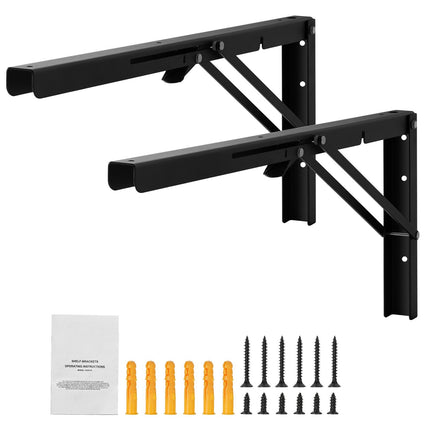 Foldable Shelf Brackets, 24-Inch, 2-Pack, 300 lb