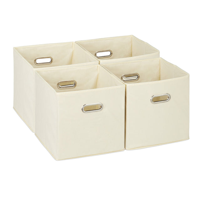 Skládací úložné koše, sada 4 ks – organizační boxy