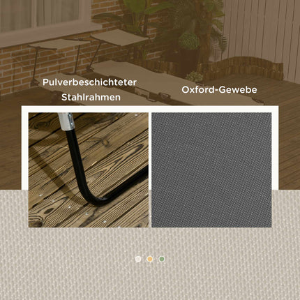 Skládací sada lehátek se stříškou, opěradlo v 5 polohách