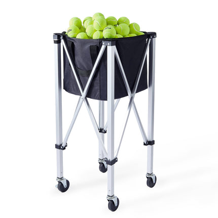 Foldable Tennis Ball Cart, 180-Ball, Wheels, Aluminum