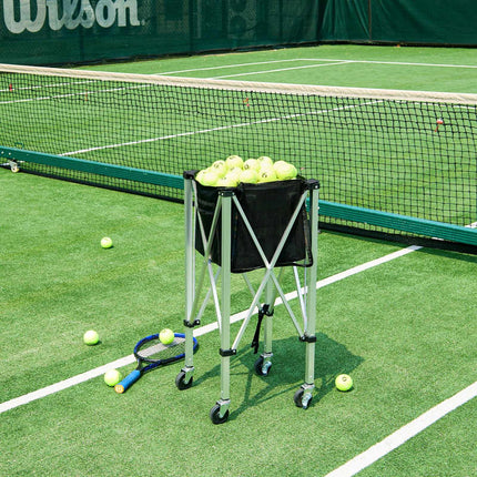Foldable Tennis Ball Cart, 180-Ball, Wheels, Aluminum
