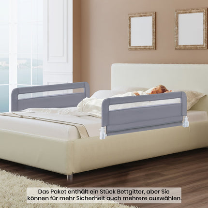 Skládací zábrana na postel pro batolata, 100 cm, pratelný potah