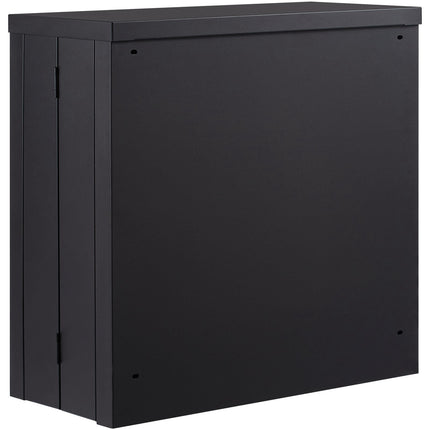 Foldable Wall-Mounted Metal Cabinet, Lockable, 26 In