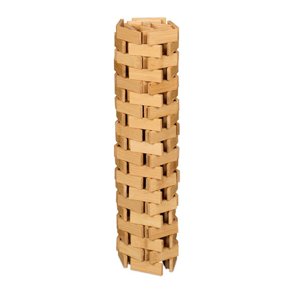 Foldable bamboo bath mat